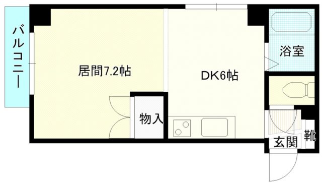 札幌マンスリーマンションのコーポ千花　402（準備中） 間取り図